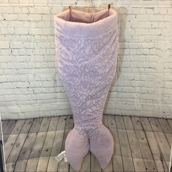 Bella Lux Lilac Plush Mermaid Tail Kids Blanket